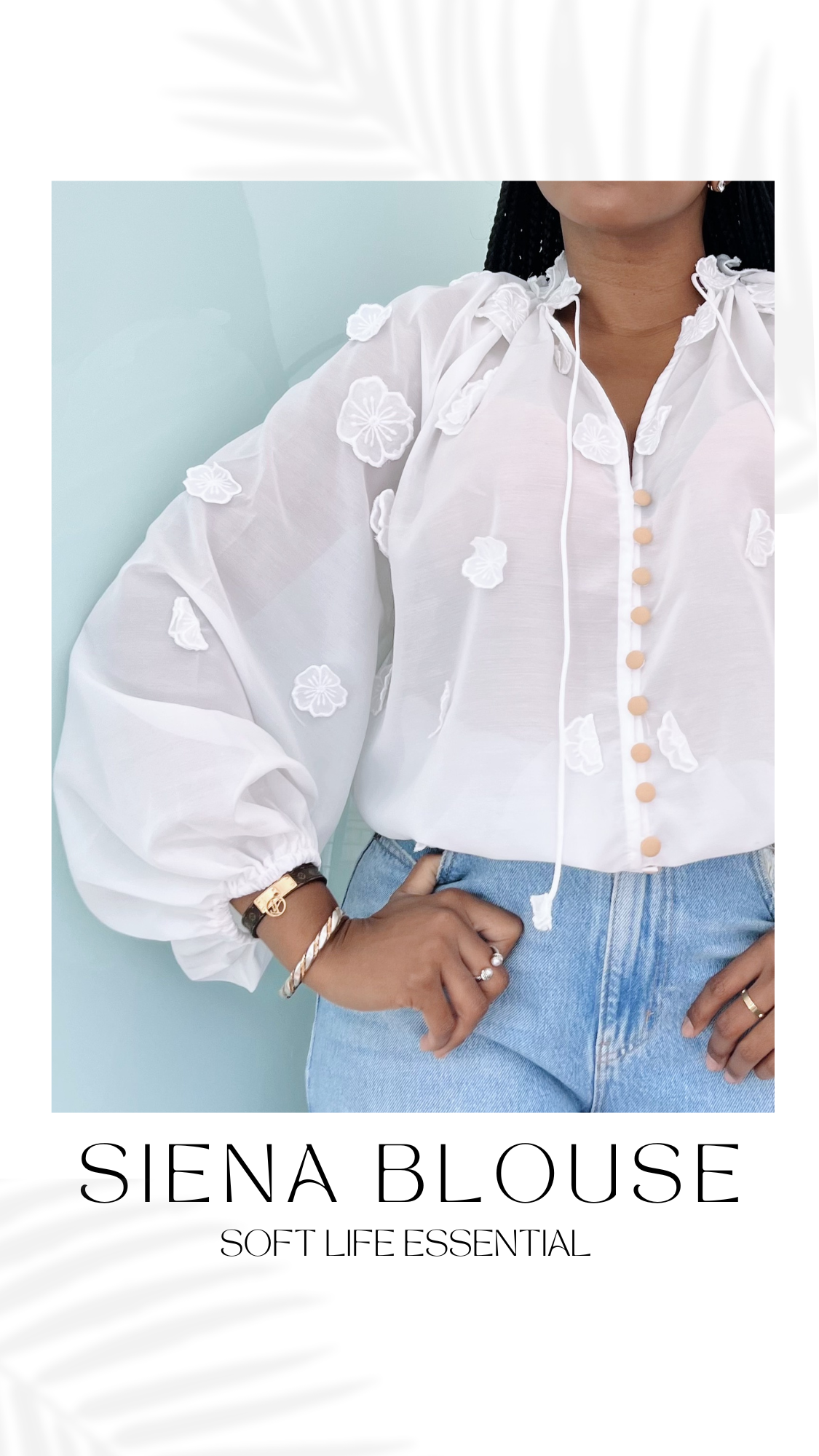 Siena Floral Applique Blouse