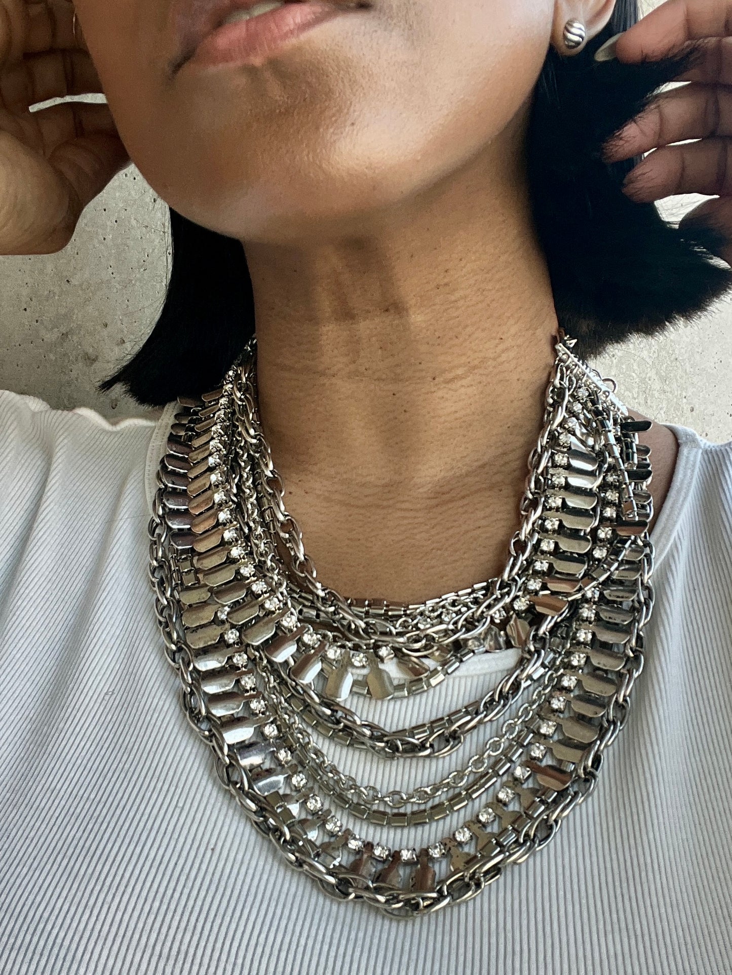 Chloe Layered Statement Necklace