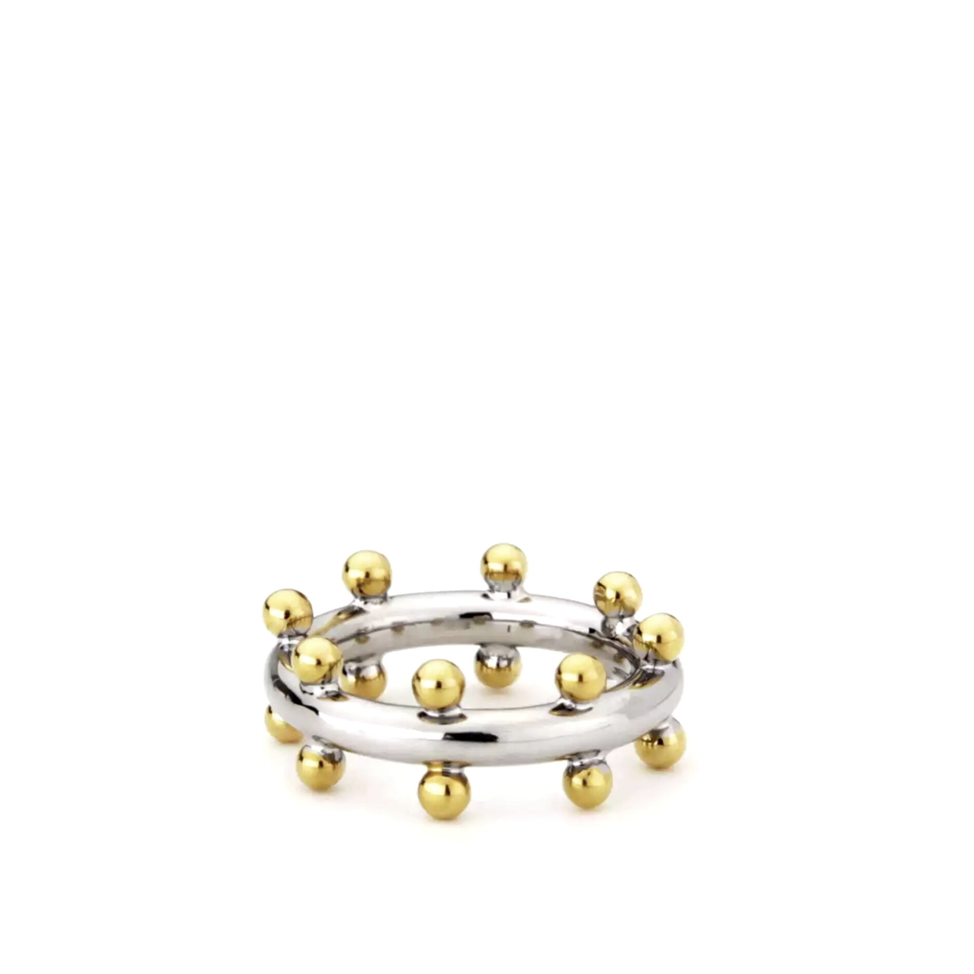 Two Tone Beaded Ring