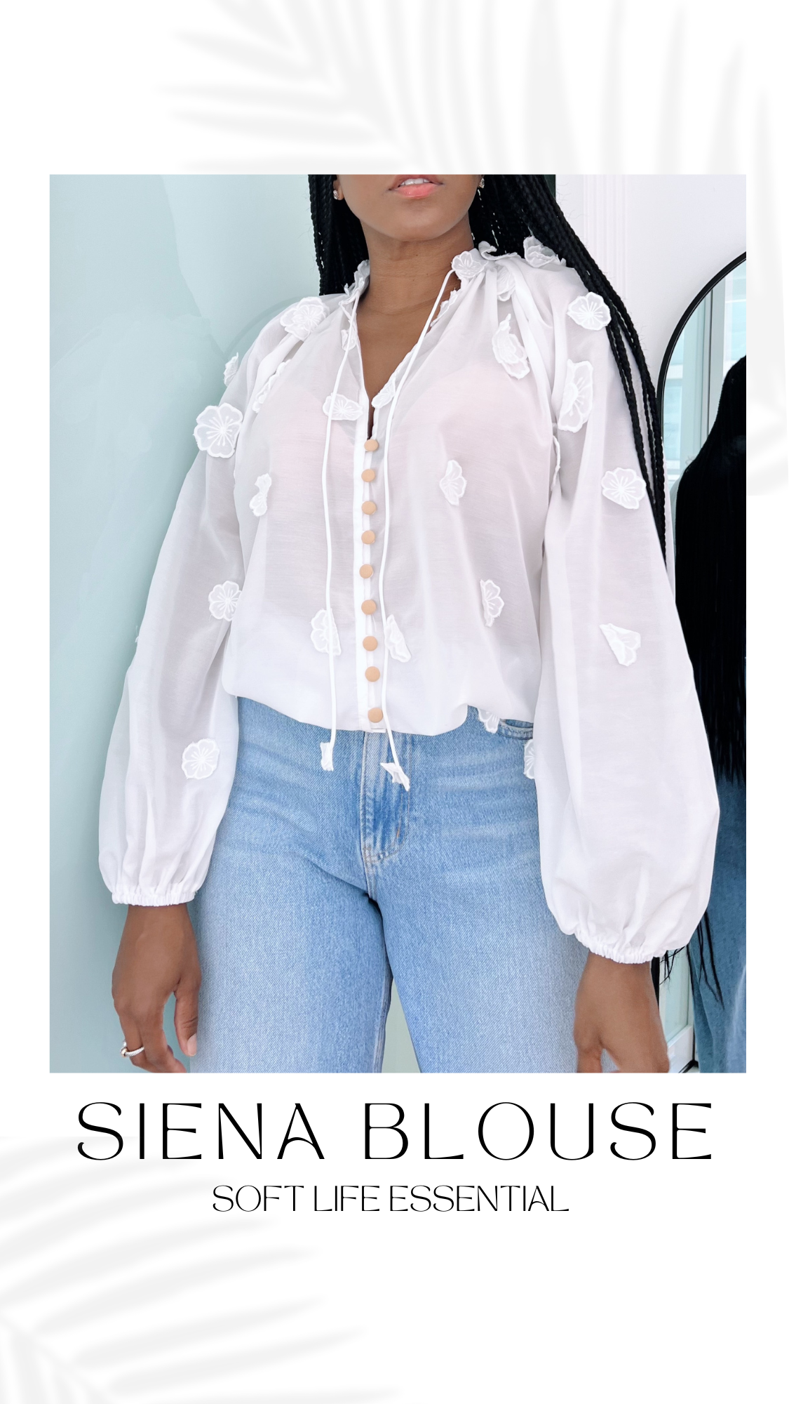 Siena Floral Applique Blouse